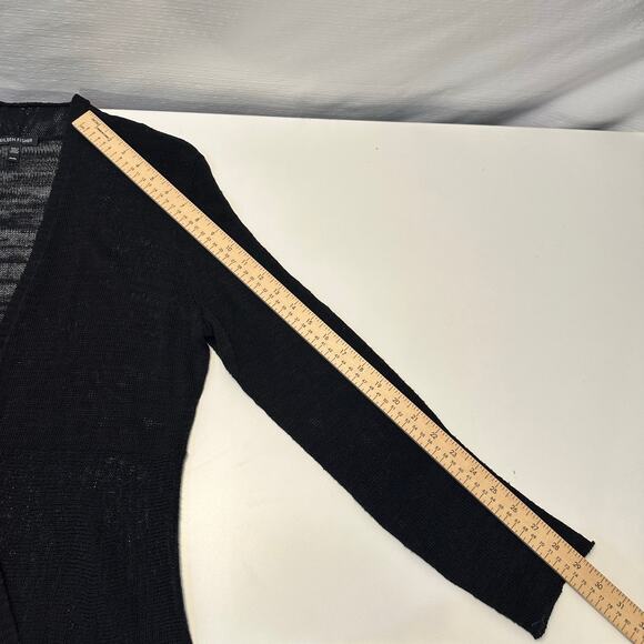 Eileen Fisher Womens M Open Cardigan Linen Blend Lagenlook Minimalist Casual - Picture 8 of 8